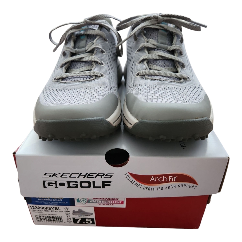 Skechers GoGolf Gray and Blue Women's Shoes